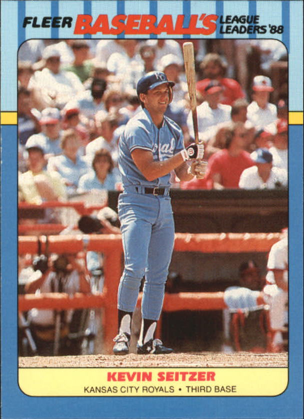1988 Fleer League Leaders Baseball Cards       037      Kevin Seitzer